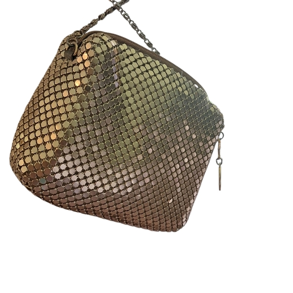 Vintage VTG Gold Chainmail Formal Party Clutch Purse Bag - Picture 2 of 9